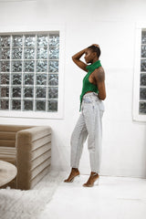 Val Turtle neck Top- Green