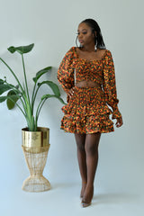 We Outside Shirred SKIRT Only