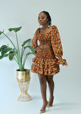 We Outside Shirred SKIRT Only