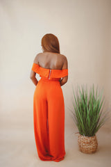 Pink Panther Off Shoulder Crop Top Only