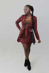 Melody SKIRT- Burnt Orange/ Black