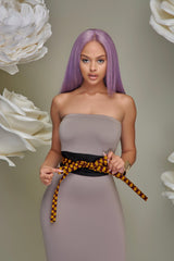 Zara Suede Obi Wrap Belt Orange-Red-Black | Accessories | Flair By Ashi