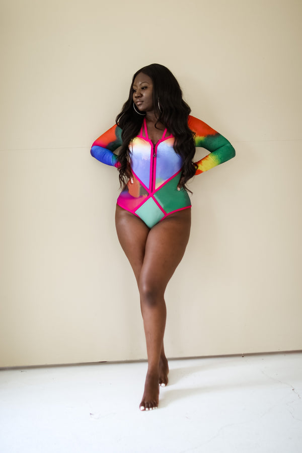 Vera Tie Dye Swimsuit- Multi