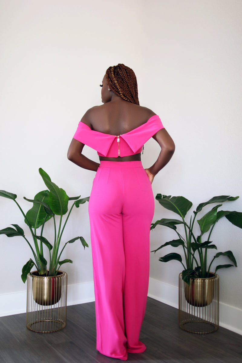 Orange Panther Off Shoulder Crop Top Only