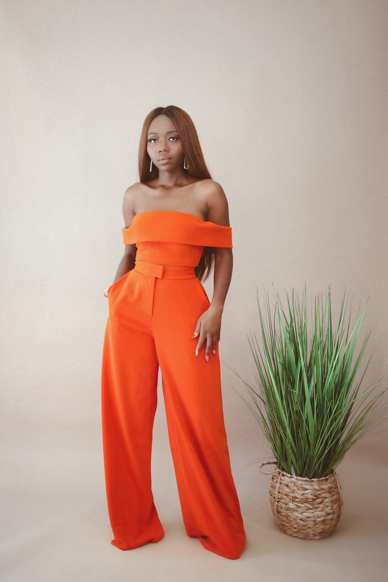 Pink Panther High Waist Wide Leg Pants - Pants Only