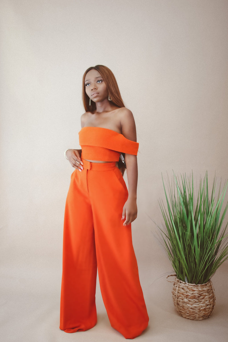 Pink Panther High Waist Wide Leg Pants - Pants Only