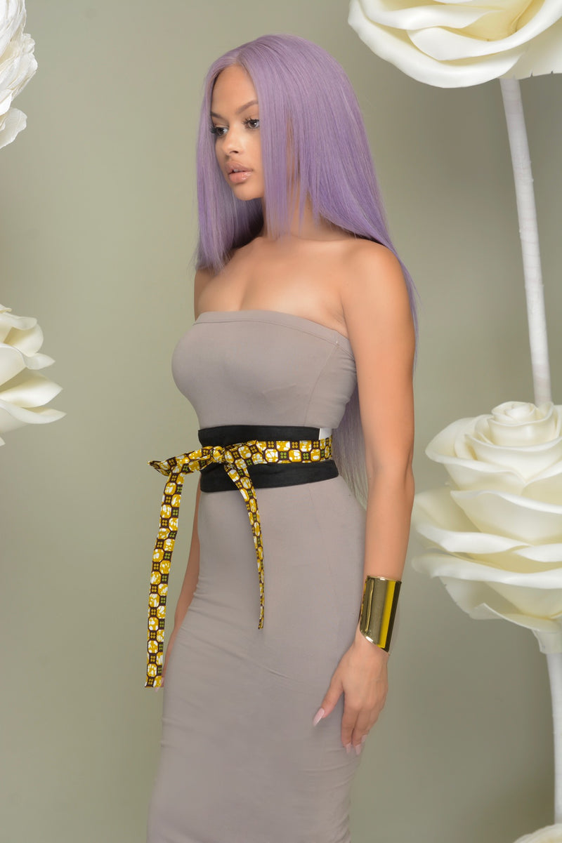 Zara Suede Obi Wrap Belt White Black | Accessories | Flair By Ashi