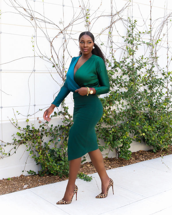Green With Envy Two-toned Body suit