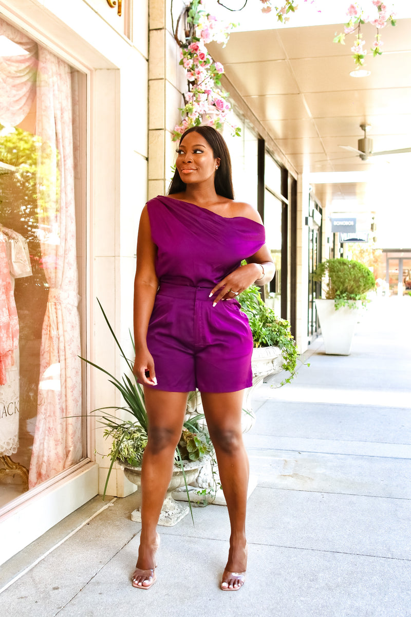 Marrakech Plum (SHORTS ONLY) – Flair By Ashi